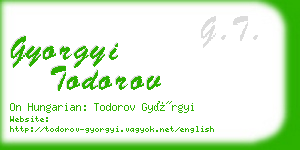 gyorgyi todorov business card